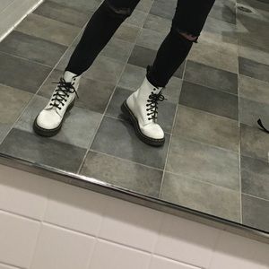 WHITE DOC MARTENS!